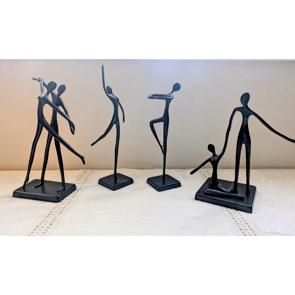 Black Abstract Sculpture Collection in Minimalist Design
